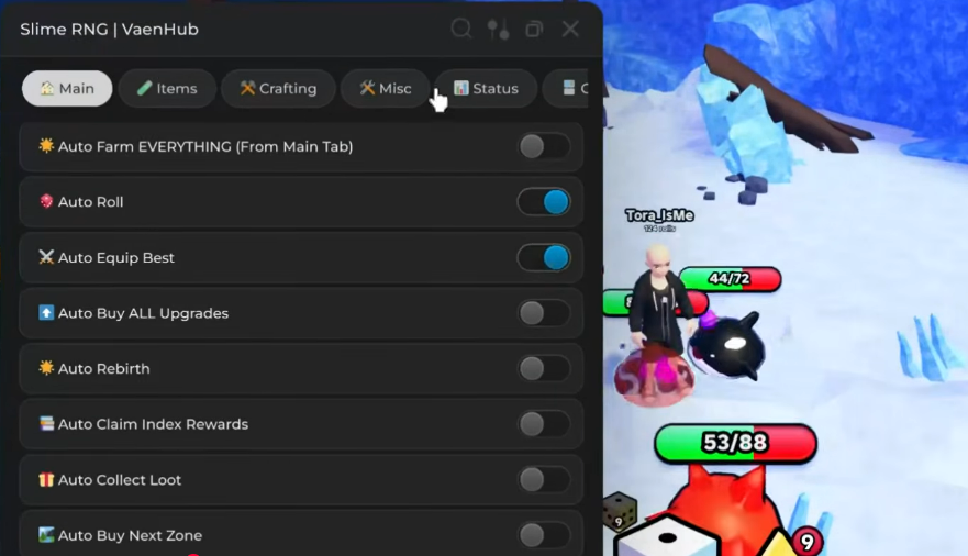 [🎲BEST] VAEN HUB Slime RNG Script - Auto Roll, Upgrade, Next Zone & More (NO KEY!!)
