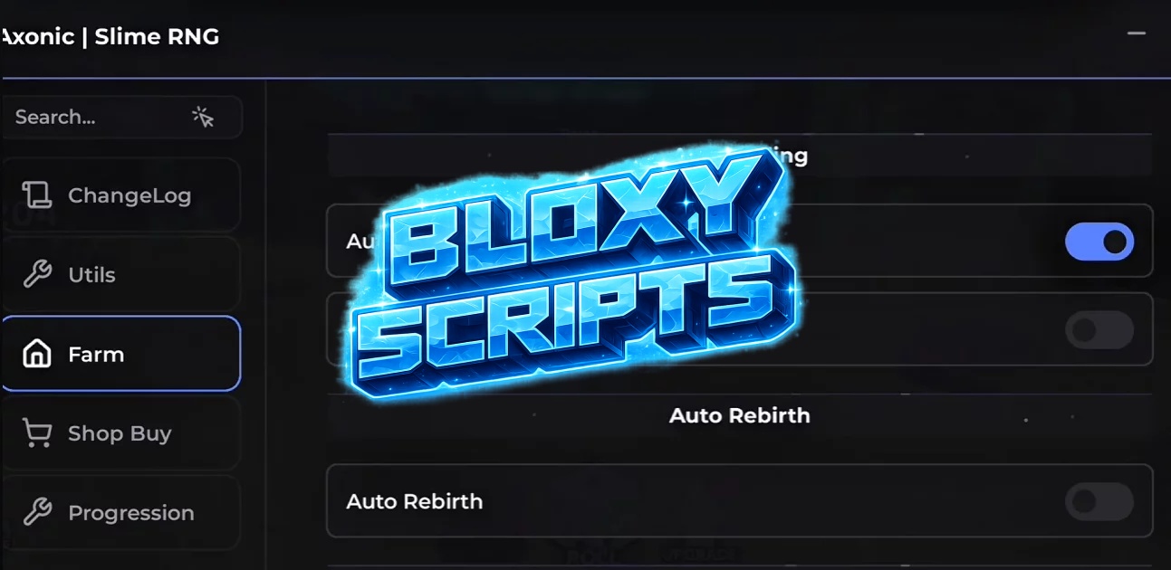 Slime RNG Script Axonic Hub - Auto Roll RNG, Auto Upgrades, Auto Rebirth, Auto Equip, Best OP