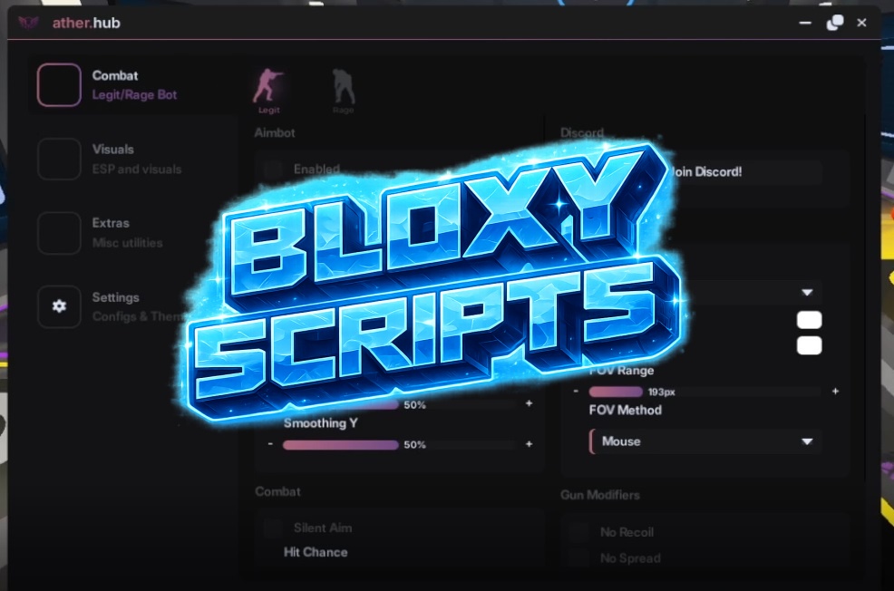 RIVALS Script (Ather Hub) | Ragebot, Triggerbot, Aimbot, Unlock Everything
